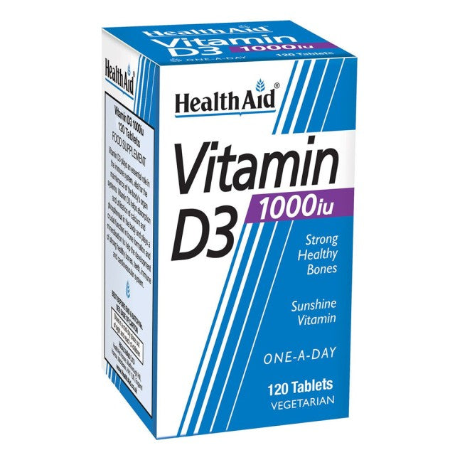 Health Aid Vitamin D3 1000 i.u. Συμπλήρωμα Βιταμίνης D3, 30tabs