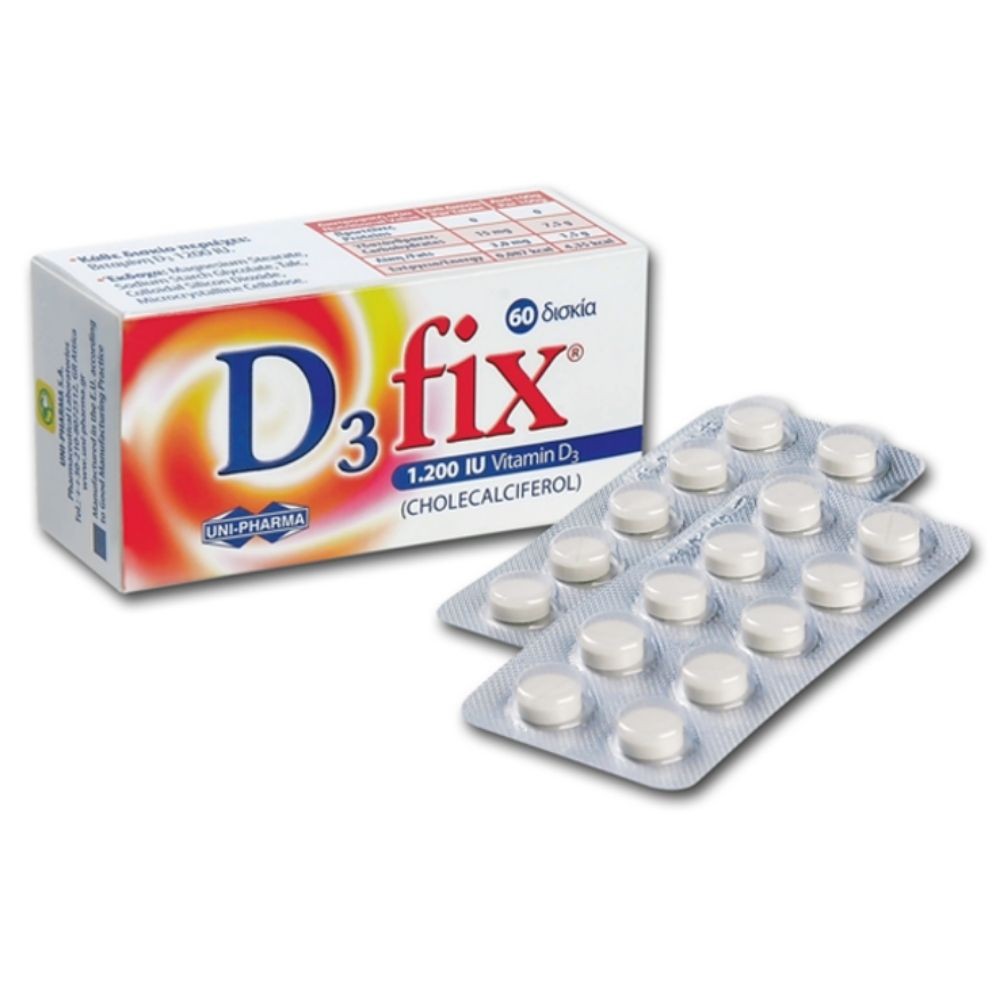 Uni-Pharma D3 Fix 1200Iu 60 Δισκία