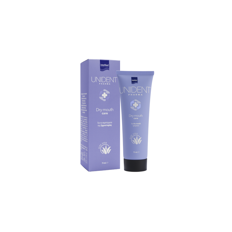 Unident Pharma Dry Mouth Care για τα συμπτώματα της ξηροστομίας 75ml