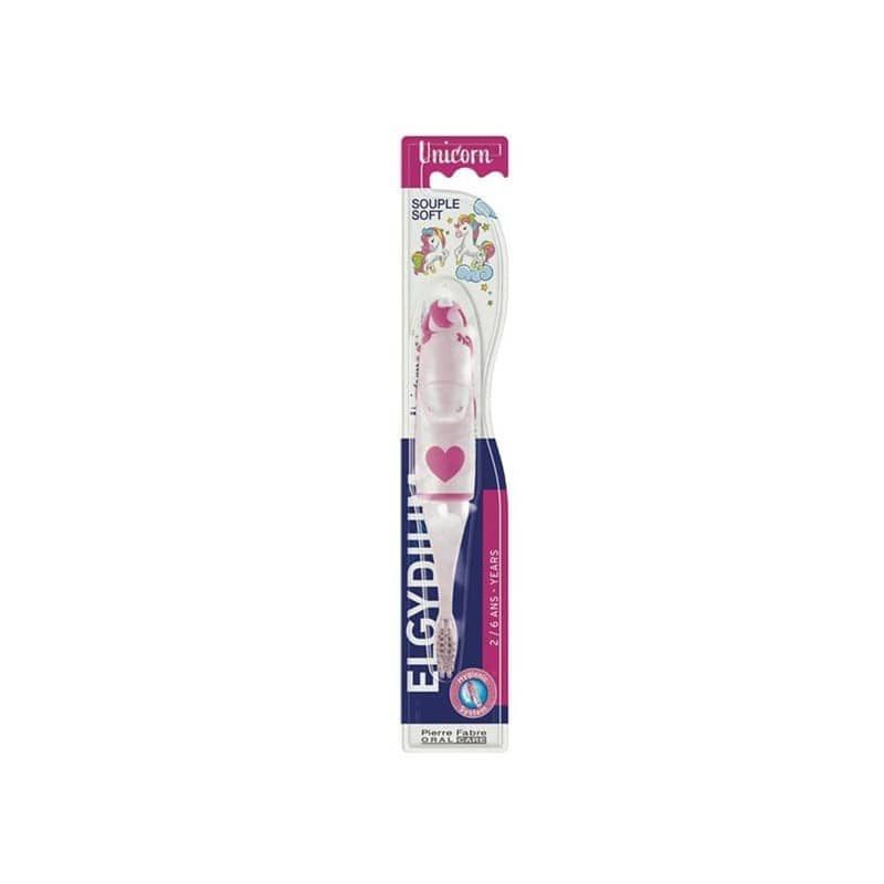 Elgydium Kids Unicorn Soft Toothbrush 2-6 years, Μαλακή Παιδική Οδοντόβουρτσα 2-6 ετών 1τμχ
