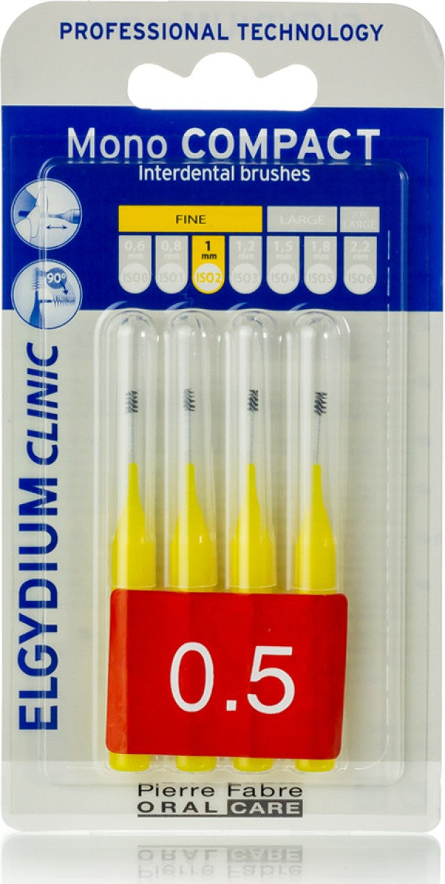 Elgydium Clinic Mono Compact 1.2mm Μεσοδόντια Βουρτσάκια, 4τεμ