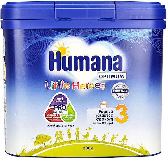 Humana Optimum 3 Little Heroes Γάλα σε Σκόνη για 12m+, 300gr