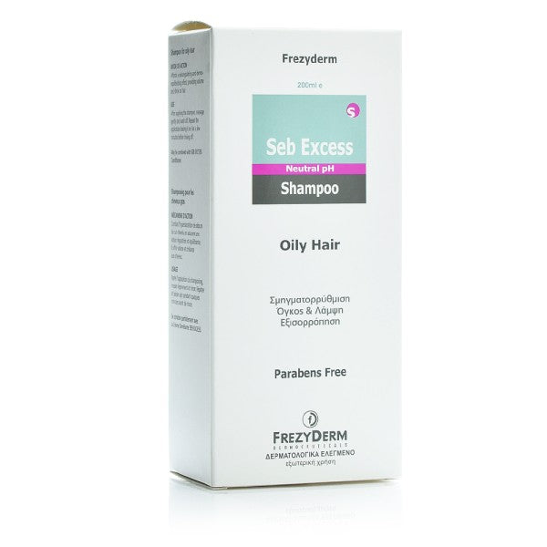 Frezyderm Seb Excess Shampoo, Σαμπουάν για Λιπαρά, Βαριά, Θαμπά μαλλιά 200ml