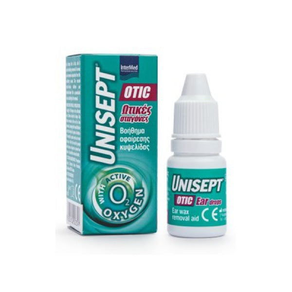 Intermed Unisept Otic, Ωτικές Σταγόνες, Βοήθημα Αφαίρεσης Κυψελίδας 10ml