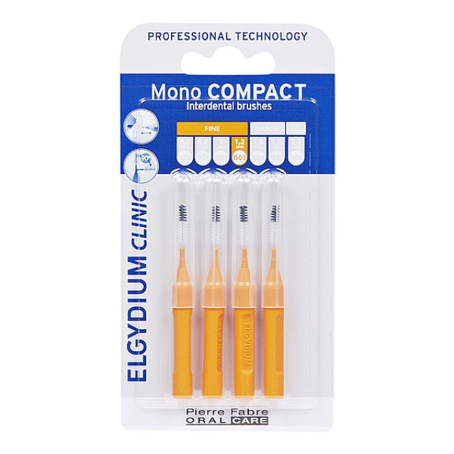 Elgydium Clinic Mono Compact 1.2mm Μεσοδόντια Βουρτσάκια, 4τεμ