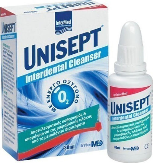 InterMed Unisept Interdental Cleanser 30ml Καθαρισμός Μεσοδόντιων Διαστημάτων