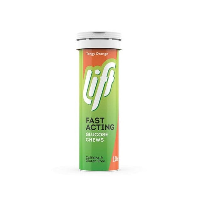 Gluco Tabs Lift Fast Acting Tangy Orange Ταμπλέτες Γλυκόζης με Γεύση Πορτοκάλι, 10 tabs