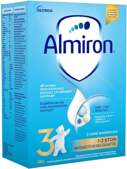 Nutricia Almiron 3 Νηπιακό Ρόφημα Γάλακτος 1-2 Ετών 600gr