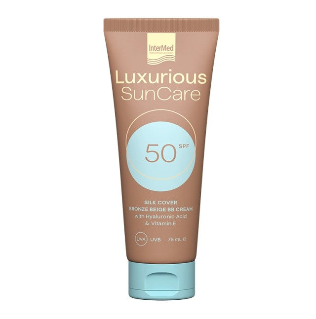 Intermed Luxurious SunCare SPF50 Silk Cover bronze Beige BB Cream προσωπου 75ml