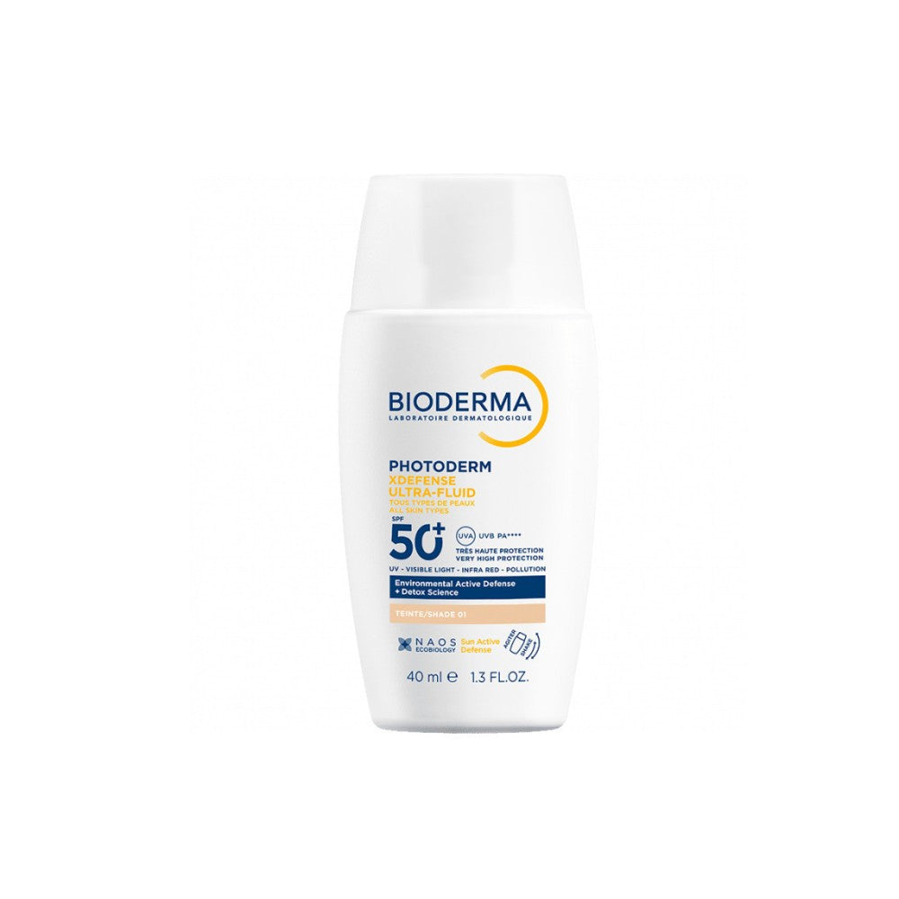 Bioderma Photoderm XDefense Ultra-Fluid Αντιηλιακό Προσώπου με Χρώμα SPF50+ Απόχρωση 01 40ml