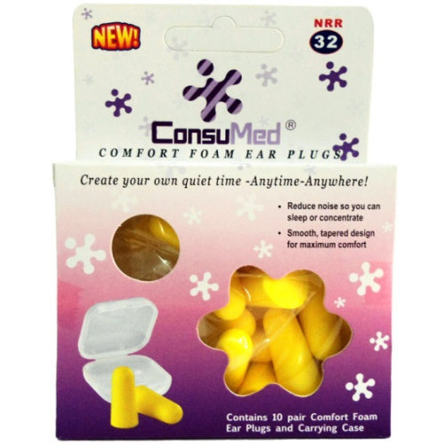 ConsuMed Ωτοασπίδες NRR32 (Κίτρινο Χρώμα) 20τμχ