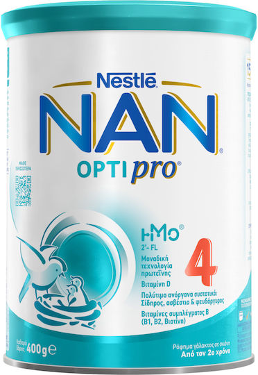 Nestle - Nan Optipro 4 Γάλα Τρίτης Βρεφικής Ηλικίας 18+ μηνών - 400gr