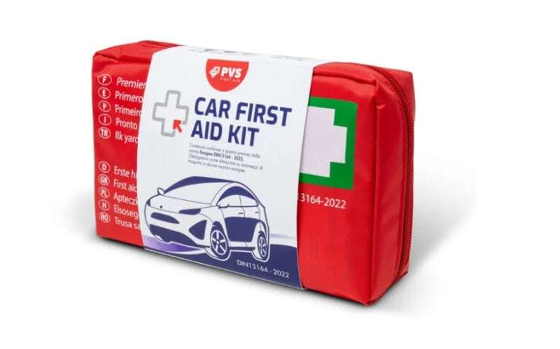 PVS SPA CAR First Aid Kit (Προγεμισμένο Φαρμακείο Πρώτων Βοηθειών σε Τσαντάκι με Περιεχόμενα DIN 13164 )