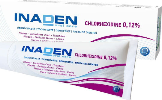 Inaden Chlorhexidine 0.12% Toothpaste 75ml Οδοντόκρεμα Χλωρεξιδίνης