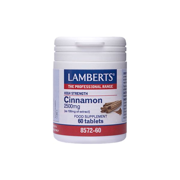 Lamberts Cinnamon 2500mg Κανέλα 60 Ταμπλέτες 8572-60