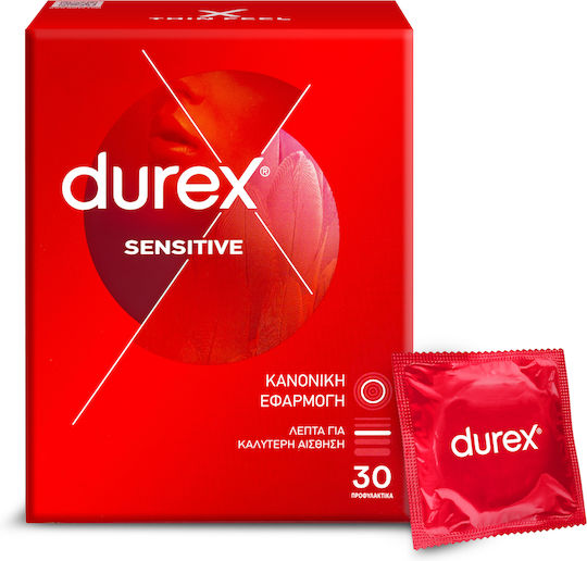 Durex Προφυλακτικά Sensitive Thin Feel 30τμχ