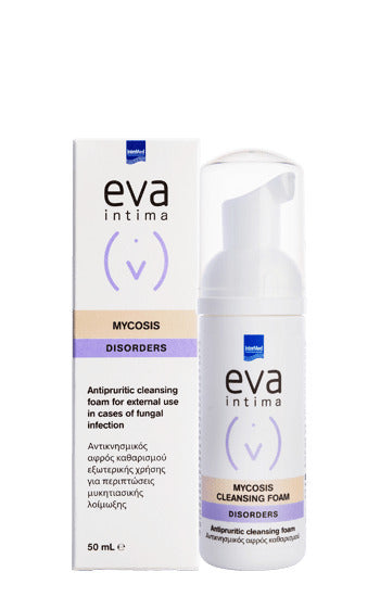 InterMed Eva Intima Mycosis Cleansing Disorders Αφρός για Καθαρισμό της Ευαίσθητης Περιοχής με Χαμομήλι & Υαλουρονικό 50ml