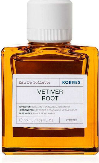 Korres Vetiver Root Eau De Toilette Ανδρικό Άρωμα 50ml