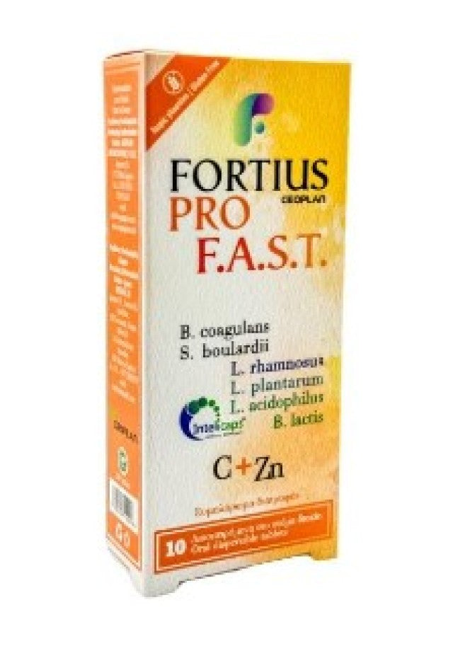 Geoplan Nutraceuticals Fortius Pro F.A.S.T. Προβιοτικά 10 διασπειρόμενα δισκία