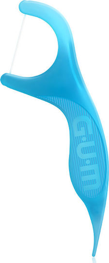 Gum Easy Flossers 890 Οδοντικό Νήμα σε Διχάλες Cool Mint Ελαφρώς Κερωμένο, 30 τεμάχια