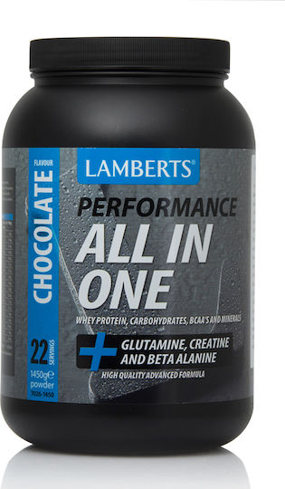 Lamberts Performance All In One Πρωτεΐνη Ορού Γάλακτος με Κρεατίνη & Γεύση Σοκολάτα 1.45kg