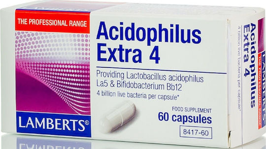 Lamberts Acidophilus Extra 4 Συμπλήρωμα με Προβιοτικά 60 κάψουλες