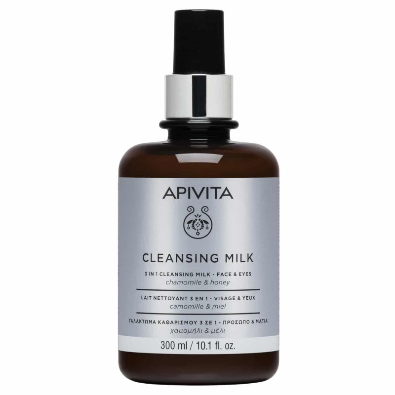 Apivita Chamomile & Honey Γαλάκτωμα Καθαρισμού Προσώπου & Ματιών 300ml