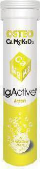 IgActive Osteo Ca/Mg/K2/D3 Ειδικό Συμπλήρωμα Διατροφής 20 αναβράζοντα δισκία Λεμόνι