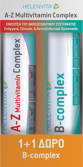 Helenvita A-Z Multivitamin Complex Πολυβιταμίνη για Ενέργεια & Ενίσχυση του Ανοσοποιητικού 2 x 20 αναβράζοντα δισκία