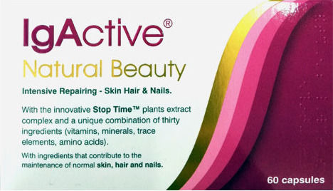 IgActive Natural Beauty Intensive Skin Hair & Nails Συμπλήρωμα για την Υγεία Αρθρώσεων & Οστών 60 κάψουλες