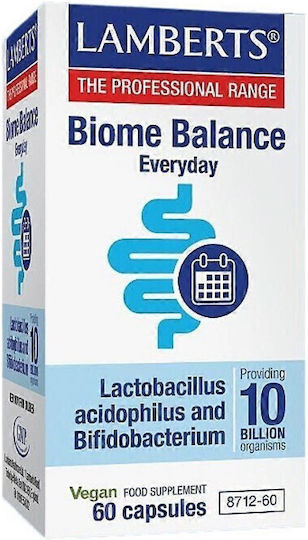 Lamberts Biome Balance Everyday Συμπλήρωμα με Προβιοτικά 60 κάψουλες