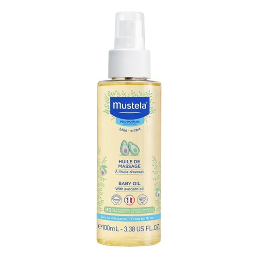 Mustela Huile De Massage Βρεφικό Λάδι Σώματος για Μασάζ με Avocado, 100ml