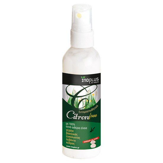 InoPlus Citron (100ml) - Εντομοαπωθητικό Με 100% Αγνά Αιθέρια Έλαια - Κατάλληλο & Για Μικρά Παιδιά