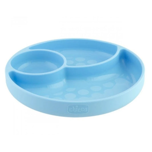 Chicco Πιάτο Με Χωρίσματα 12+ Μηνών (1τμχ) -σιελ