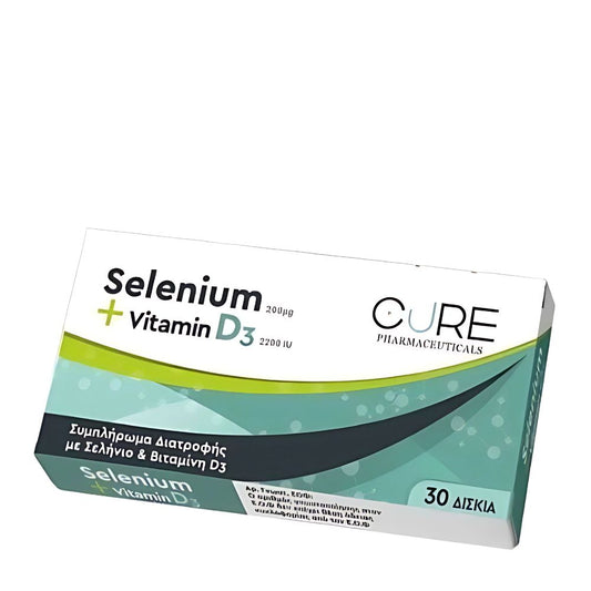 Cure Pharmaceuticals Selenium + Vitamin D3 30 tabs