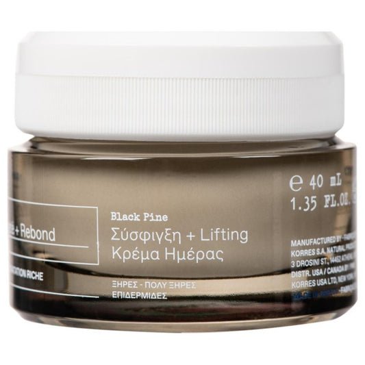 Korres Μαύρη Πεύκη 4D Σύσφιξη & Lifting Κρέμα Ημέρας Για Ξηρές Επιδερμίδες, 40ml