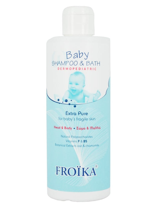 Froika Baby Shampoo & Bath Ήπιο Υγρό Καθαριστικό για την Καθημερινή Υγιεινή του Μωρού, 400ml