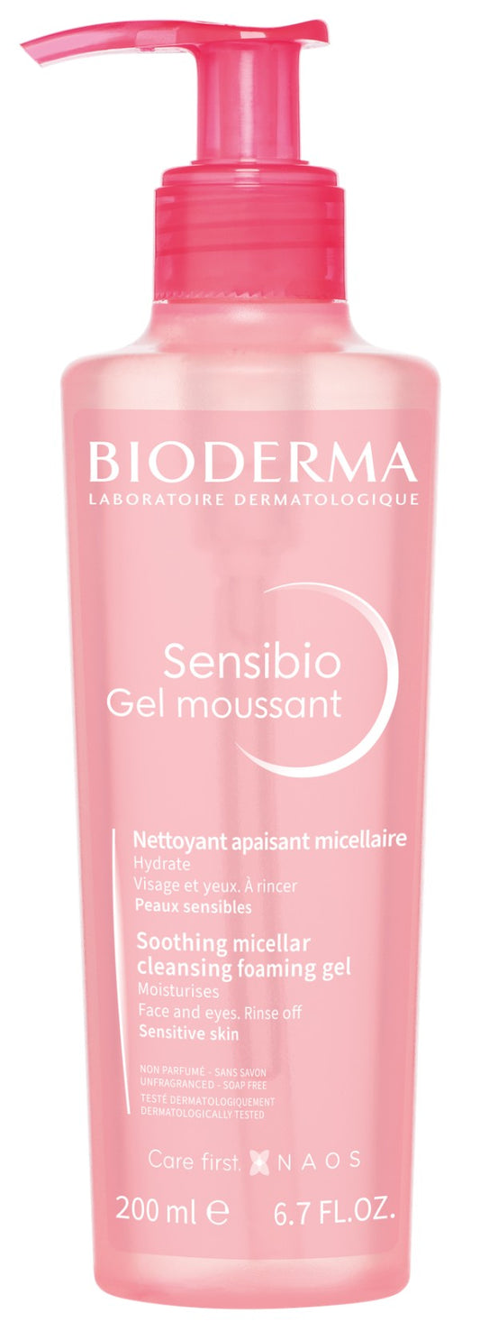Bioderma Sensibio Gel Moussant, Καταπραϋντικό Gel Καθαρισμού 200ml