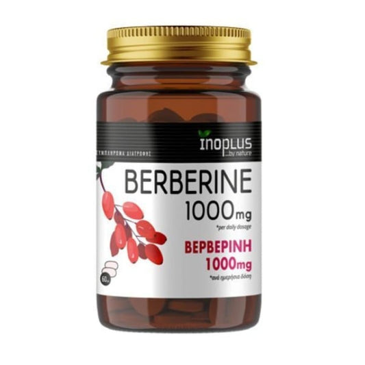 InoPlus Berberine Βερβερίνη 1000mg, 60κάψουλες