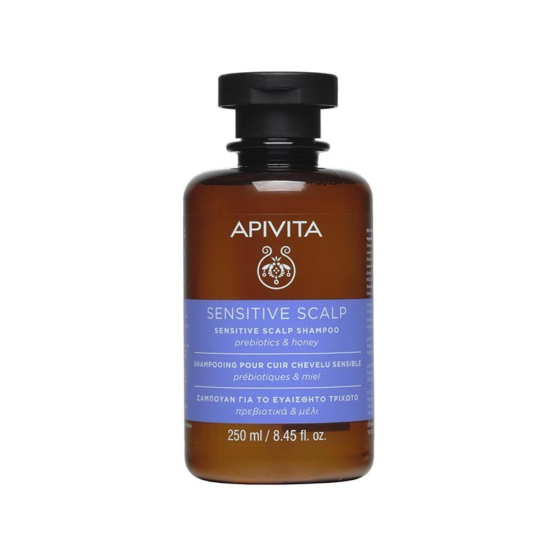 Apivita Sensitive Scalp Shampoo Prebiotics & Honey Σαμπουάν για Ευαίσθητο Τριχωτό με Πρεβιοτικά & Μέλι, 250ml