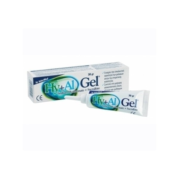 Intermed Hy+Al Gel Στοματική Γέλη Επούλωσης Μαλακών Ιστών, 30gr