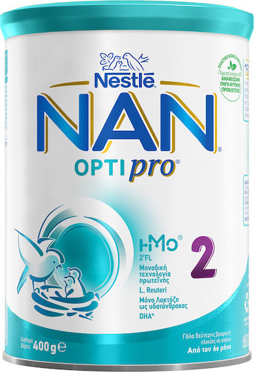 Nestle Nan Optipro 2 Βρεφικό Γάλα 6m+, 400gr