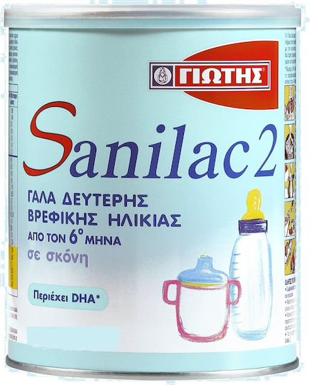 Γιώτης – Sanilac 2 Γάλα σε Σκόνη από τον 6ο Μήνα 800gr