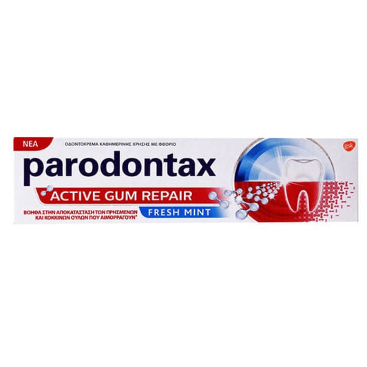 Parodontax Active Gum Repair Fresh Mint Οδοντόκρεμα για την Αποκατάσταση των Ούλων που Αιμορραγούν, 75ml