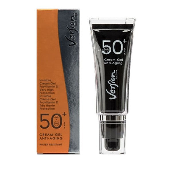 Version Sun Care Invisible Cream-Gel Antiaging SPF50+ Αντιηλιακή Αντιρυτιδική Κρέμα-Τζελ Προσώπου, 50 ml
