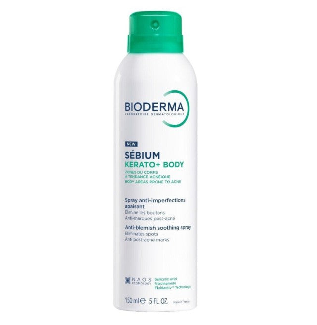 Bioderma Sebium Kerato+ Kαταπραϋντικό Spray Σώματος, 150ml