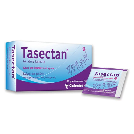 Tasectan Για την αντιμετώπιση της Παιδικής Διάρροιας και Αποκατάσταση της Φυσιολογικής Λειτουργίας του Εντέρου σε Σκόνη για Παιδιά, 20 φακελίσκοι