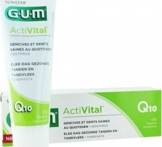 Gum 6050 Activital Q10 Toothgel Οδοντόκρεμα για την Καθημερινή Προστασία των Ούλων, 75ml