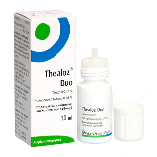 Laboratoires Thea Thealoz Duo Οφθαλμικές Σταγόνες για Προστασία, Ενυδάτωση & Λίπανση, 10ml