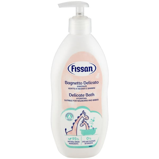 Fissan Delicate 2 in 1 Βρεφικό Σαμπουάν & Αφρόλουτρο με Αντλία 400ml